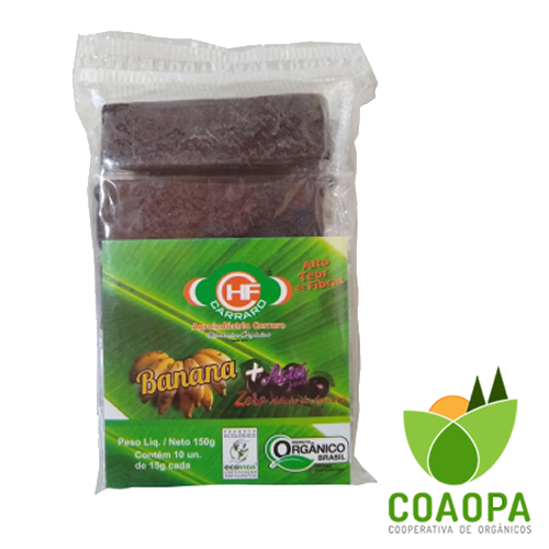 SITE DOCES SEM AÇÚCAR | BARRINHA DE BANANA + AÇAÍ ZERO AÇÚCAR 150gr ORGÂNICA