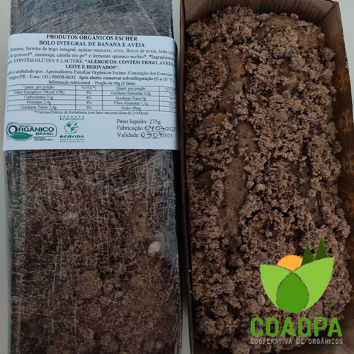 SITE PANIFÍCIOS | BOLO DE BANANA COM AVEIA -ESCHER 275gr