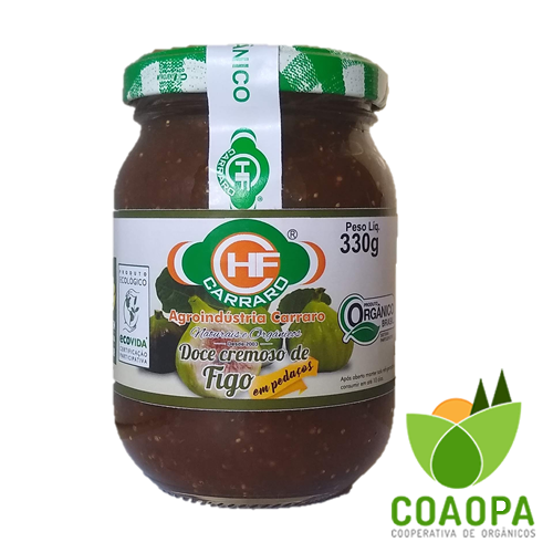 DOCE CREMOSO DE FIGO EM PEDAÇOS 330GR ORGÂNICO