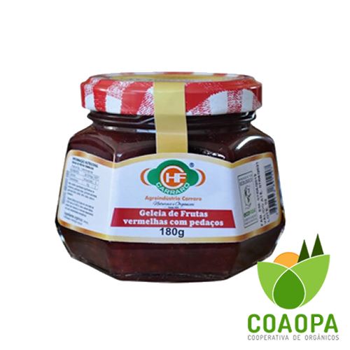 SITE DOCES | GELEIA DE FRUTAS VERMELHAS EM PEDAÇOS 180gr