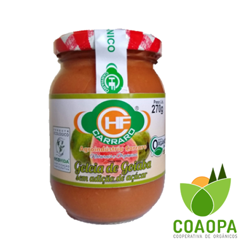 GELEIA DE GOIABA SEM ADIÇÃO DE AÇÚCAR 270gr